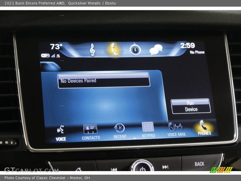 Quicksilver Metallic / Ebony 2021 Buick Encore Preferred AWD