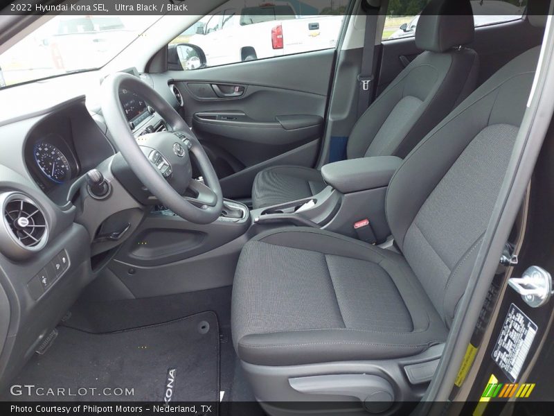  2022 Kona SEL Black Interior