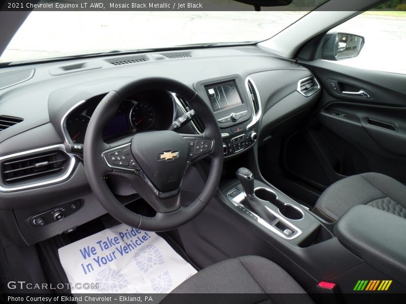 Mosaic Black Metallic / Jet Black 2021 Chevrolet Equinox LT AWD