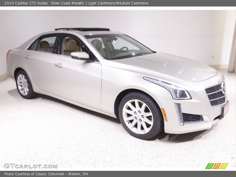 Silver Coast Metallic / Light Cashmere/Medium Cashmere 2014 Cadillac CTS Sedan