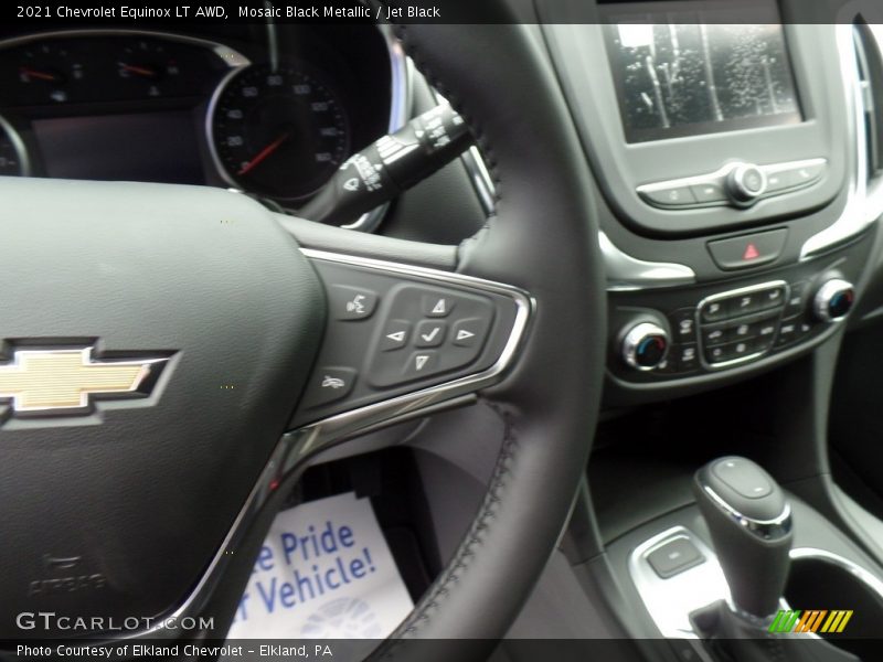 Mosaic Black Metallic / Jet Black 2021 Chevrolet Equinox LT AWD