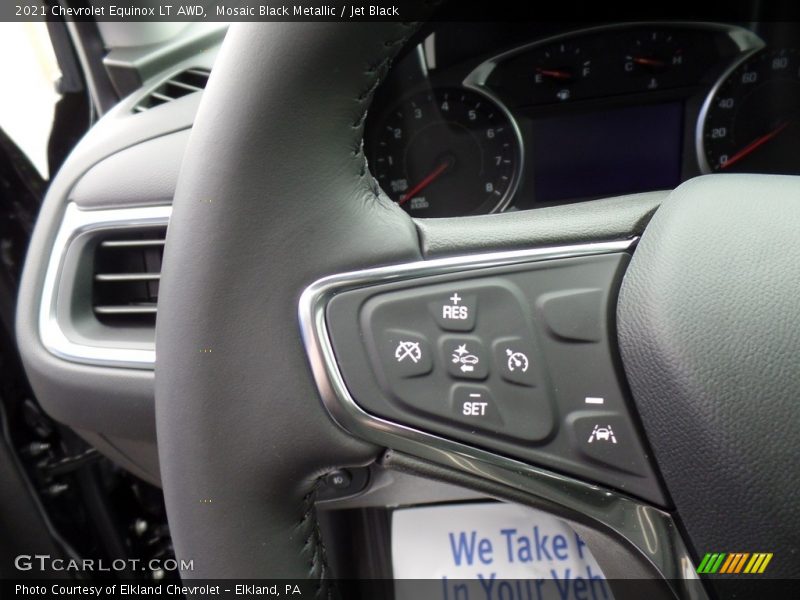 Mosaic Black Metallic / Jet Black 2021 Chevrolet Equinox LT AWD