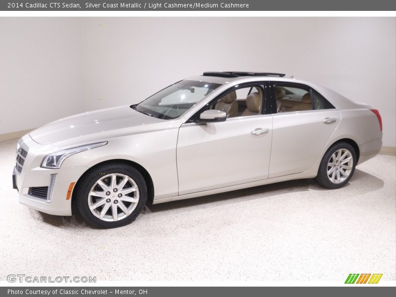 Silver Coast Metallic / Light Cashmere/Medium Cashmere 2014 Cadillac CTS Sedan