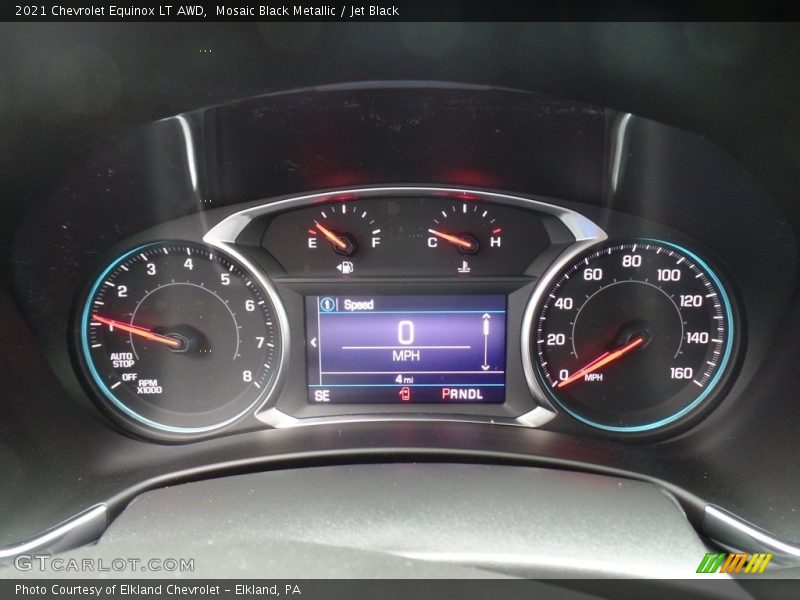 Mosaic Black Metallic / Jet Black 2021 Chevrolet Equinox LT AWD
