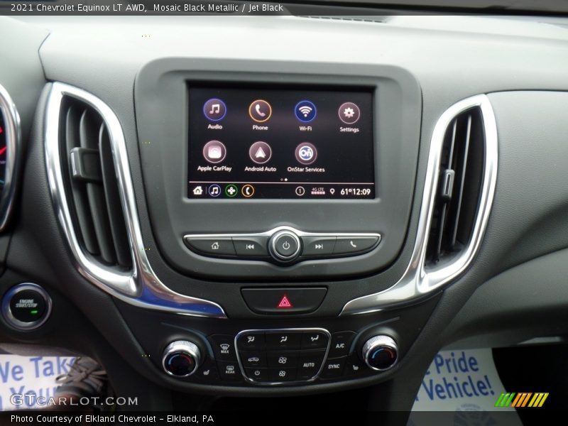 Mosaic Black Metallic / Jet Black 2021 Chevrolet Equinox LT AWD
