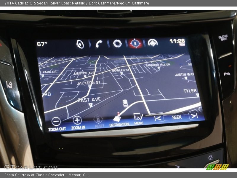 Silver Coast Metallic / Light Cashmere/Medium Cashmere 2014 Cadillac CTS Sedan