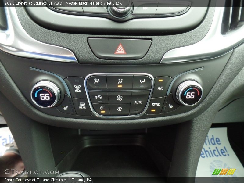 Mosaic Black Metallic / Jet Black 2021 Chevrolet Equinox LT AWD