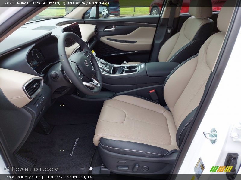  2021 Santa Fe Limited Black/Beige Interior