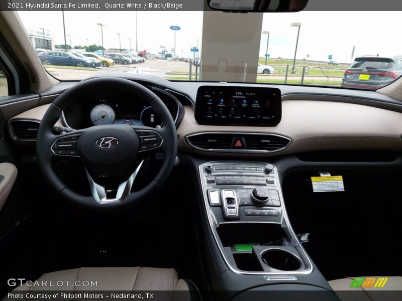 Quartz White / Black/Beige 2021 Hyundai Santa Fe Limited