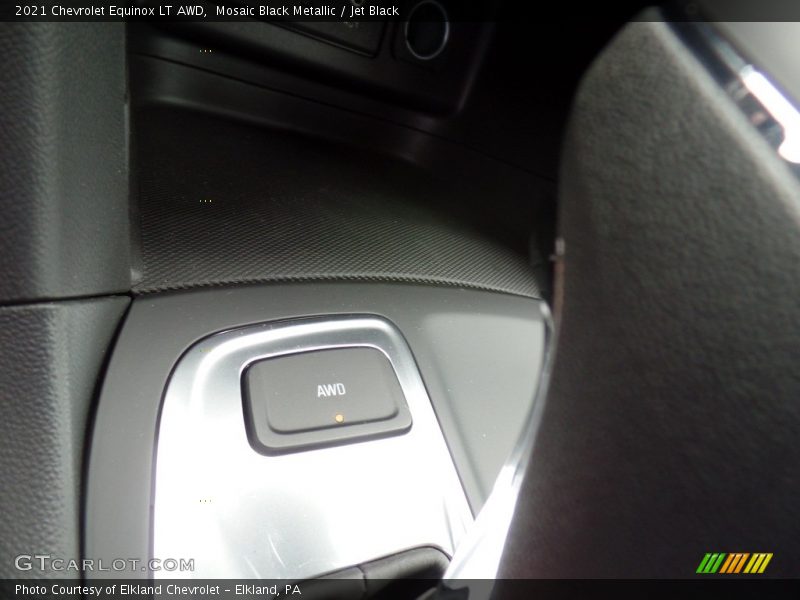 Mosaic Black Metallic / Jet Black 2021 Chevrolet Equinox LT AWD