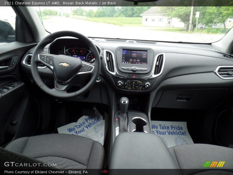 Mosaic Black Metallic / Jet Black 2021 Chevrolet Equinox LT AWD