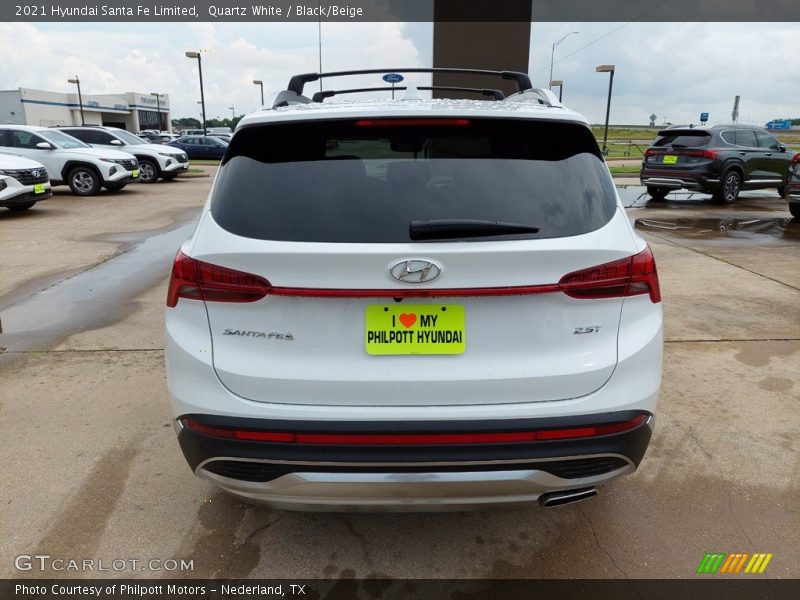 Quartz White / Black/Beige 2021 Hyundai Santa Fe Limited