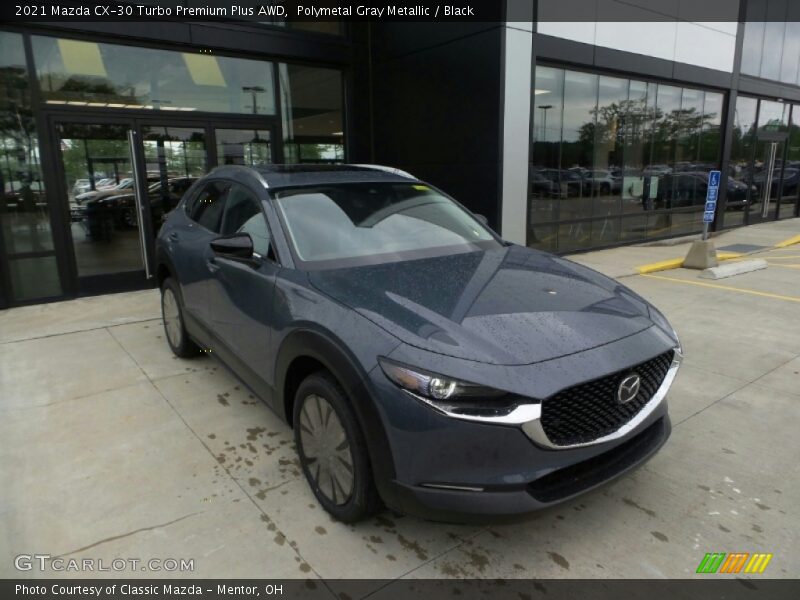 Polymetal Gray Metallic / Black 2021 Mazda CX-30 Turbo Premium Plus AWD