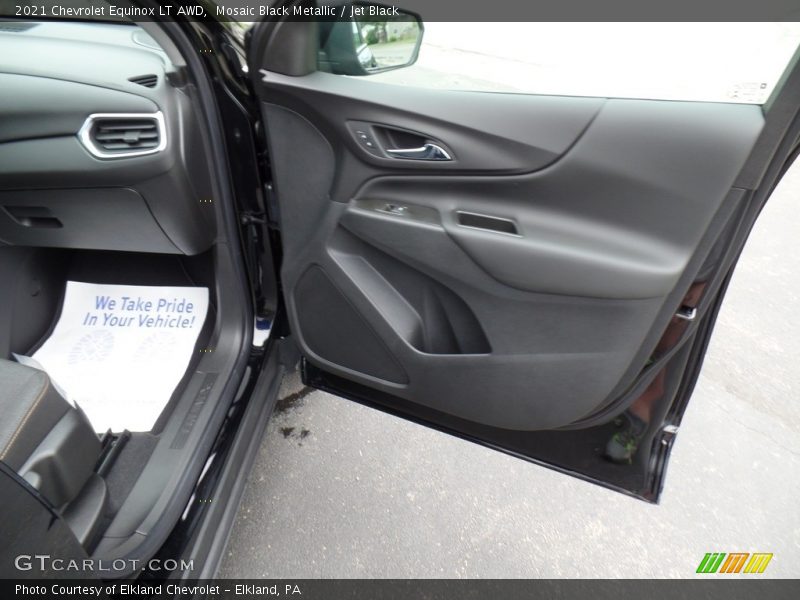 Mosaic Black Metallic / Jet Black 2021 Chevrolet Equinox LT AWD