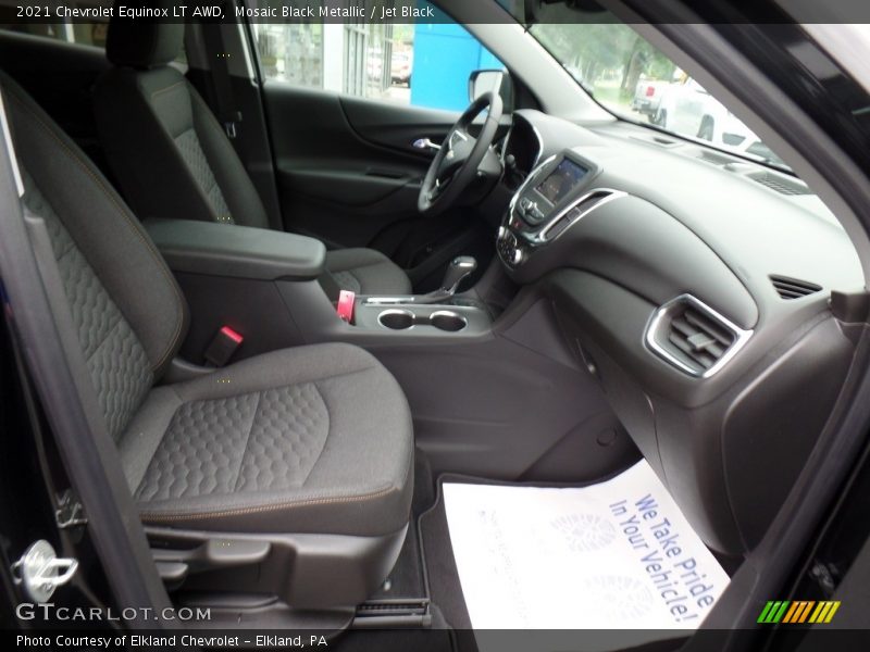 Mosaic Black Metallic / Jet Black 2021 Chevrolet Equinox LT AWD