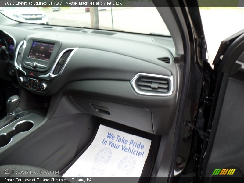 Mosaic Black Metallic / Jet Black 2021 Chevrolet Equinox LT AWD