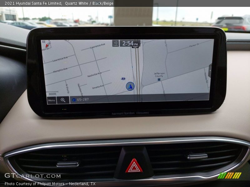 Navigation of 2021 Santa Fe Limited