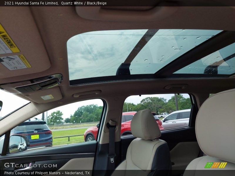 Sunroof of 2021 Santa Fe Limited