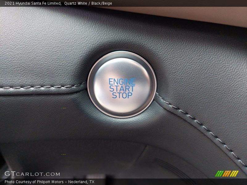 Quartz White / Black/Beige 2021 Hyundai Santa Fe Limited