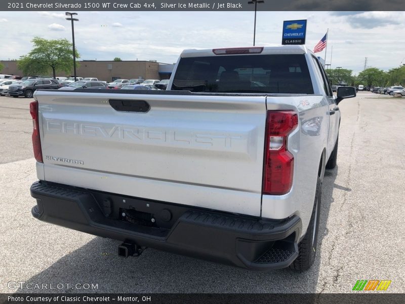 Silver Ice Metallic / Jet Black 2021 Chevrolet Silverado 1500 WT Crew Cab 4x4