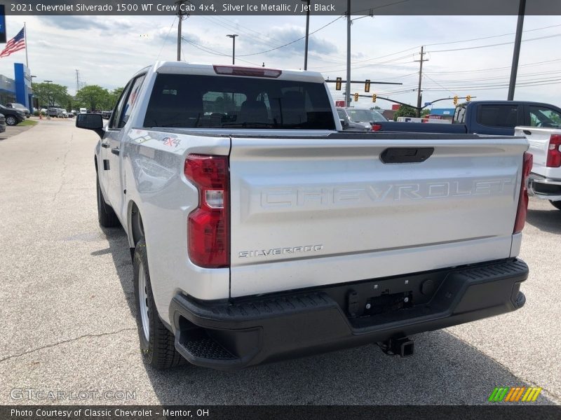 Silver Ice Metallic / Jet Black 2021 Chevrolet Silverado 1500 WT Crew Cab 4x4