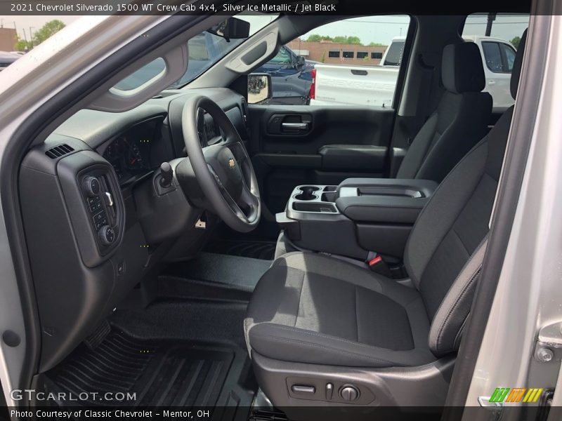 Silver Ice Metallic / Jet Black 2021 Chevrolet Silverado 1500 WT Crew Cab 4x4