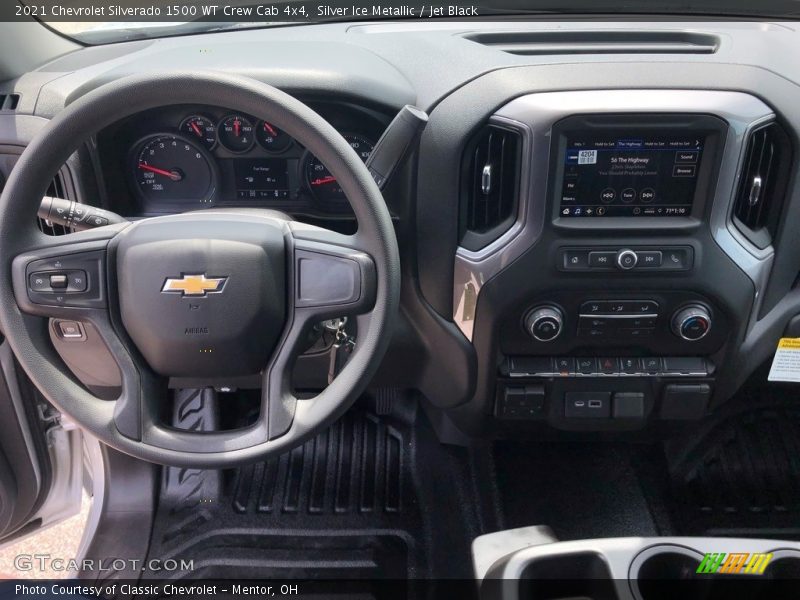 Silver Ice Metallic / Jet Black 2021 Chevrolet Silverado 1500 WT Crew Cab 4x4