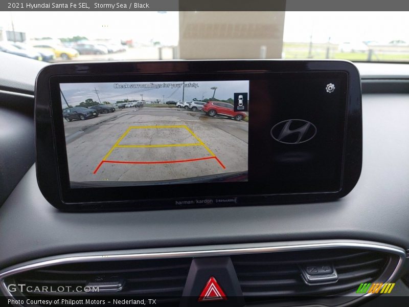 Stormy Sea / Black 2021 Hyundai Santa Fe SEL
