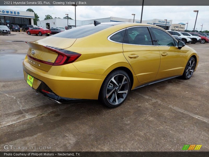 Glowing Yellow / Black 2021 Hyundai Sonata SEL Plus