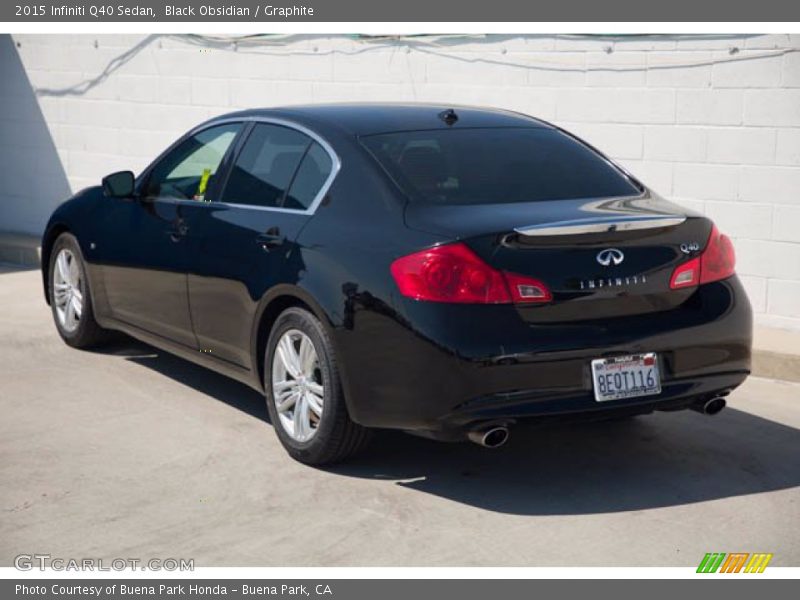 Black Obsidian / Graphite 2015 Infiniti Q40 Sedan
