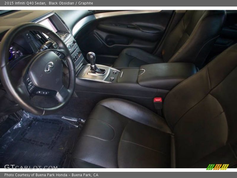 Black Obsidian / Graphite 2015 Infiniti Q40 Sedan