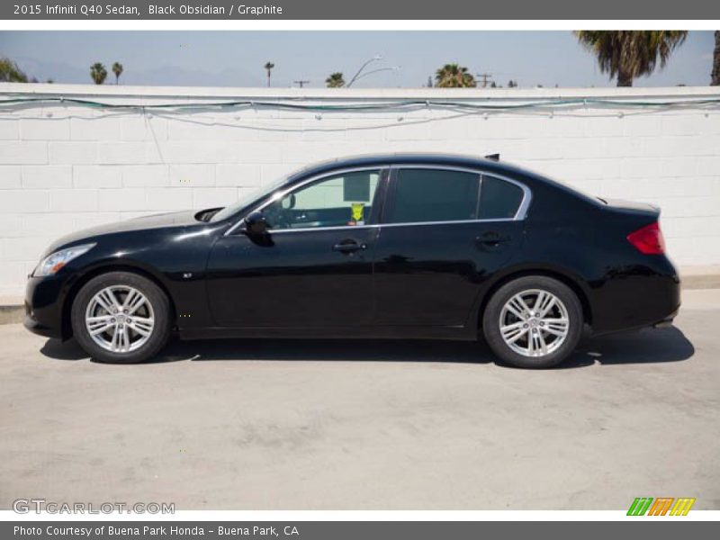 Black Obsidian / Graphite 2015 Infiniti Q40 Sedan