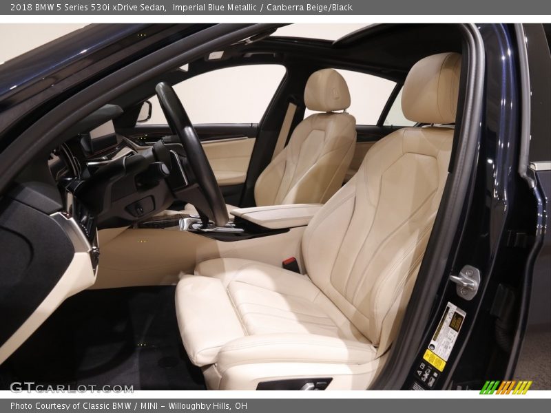 Imperial Blue Metallic / Canberra Beige/Black 2018 BMW 5 Series 530i xDrive Sedan