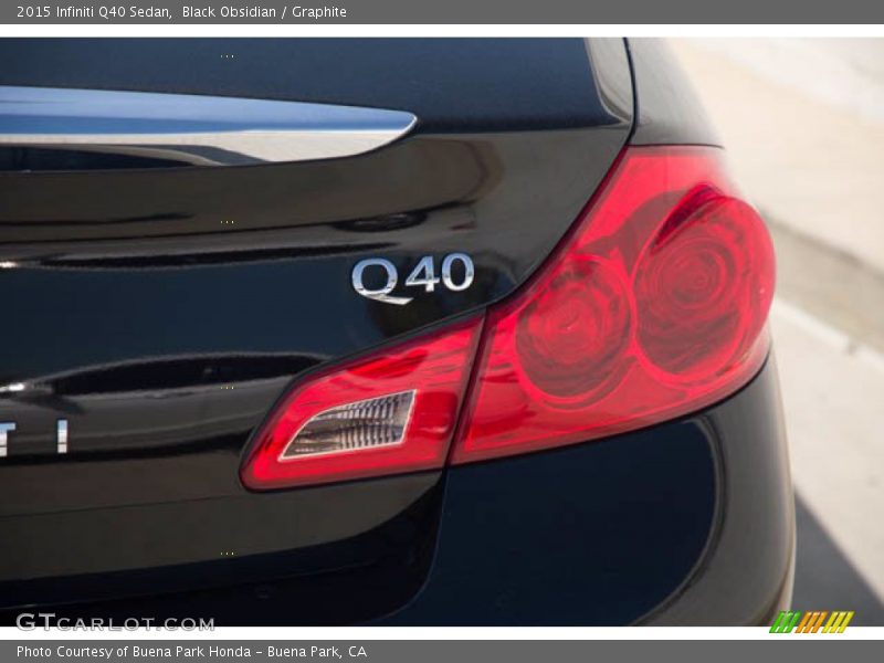 Black Obsidian / Graphite 2015 Infiniti Q40 Sedan