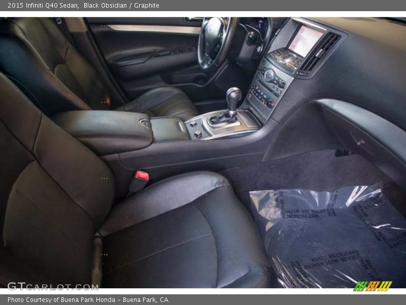 Black Obsidian / Graphite 2015 Infiniti Q40 Sedan