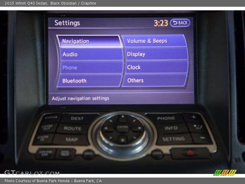Black Obsidian / Graphite 2015 Infiniti Q40 Sedan