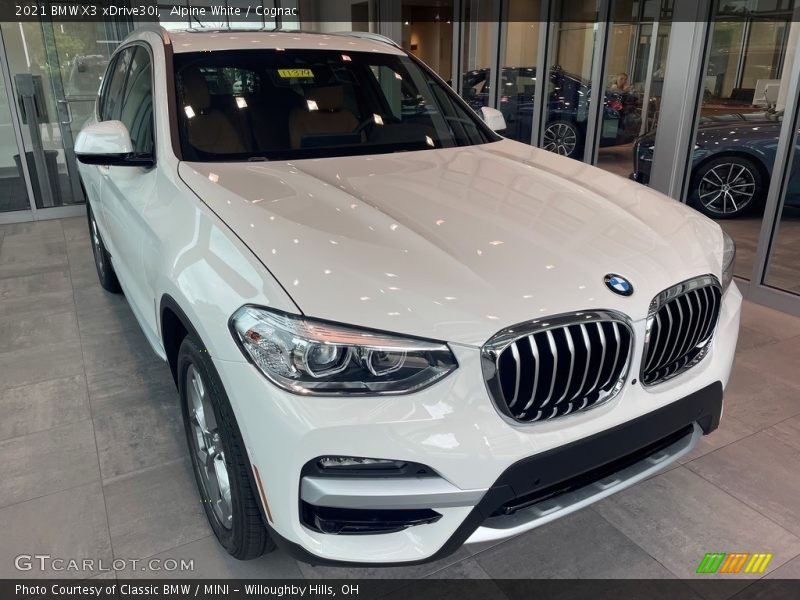 Alpine White / Cognac 2021 BMW X3 xDrive30i