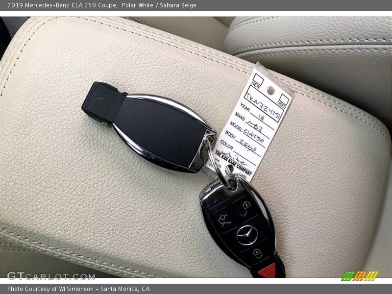 Polar White / Sahara Beige 2019 Mercedes-Benz CLA 250 Coupe