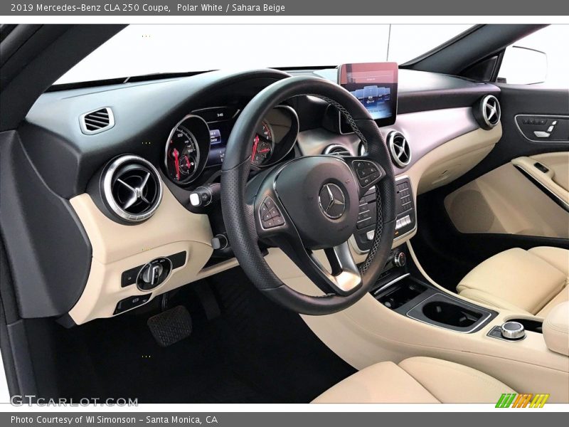 Polar White / Sahara Beige 2019 Mercedes-Benz CLA 250 Coupe