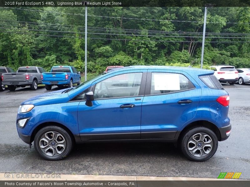 Lightning Blue / Medium Light Stone 2018 Ford EcoSport S 4WD