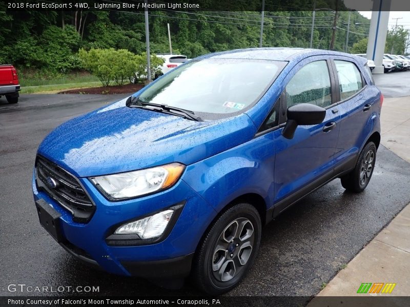 Lightning Blue / Medium Light Stone 2018 Ford EcoSport S 4WD