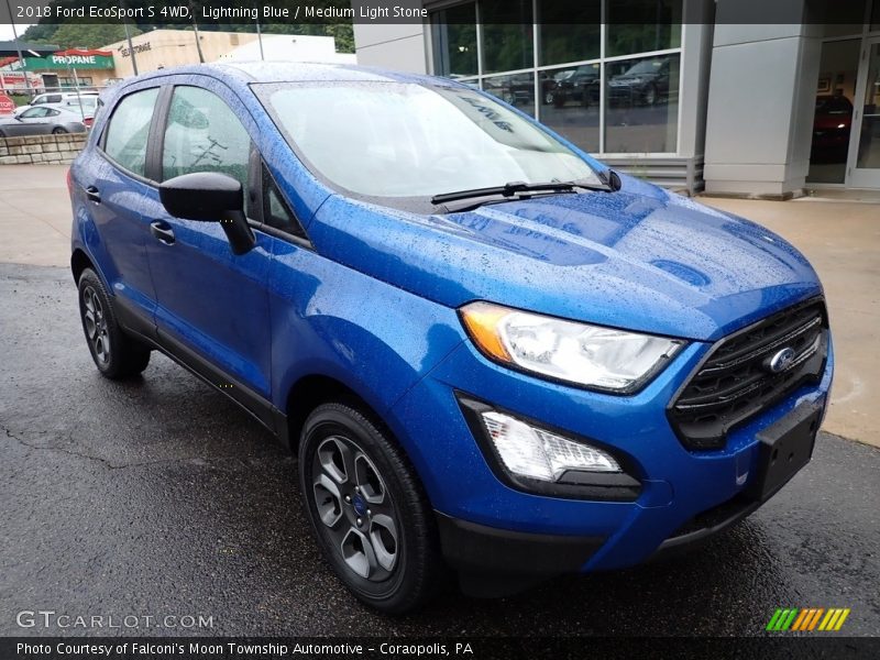 Lightning Blue / Medium Light Stone 2018 Ford EcoSport S 4WD