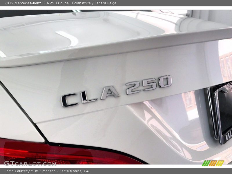 Polar White / Sahara Beige 2019 Mercedes-Benz CLA 250 Coupe