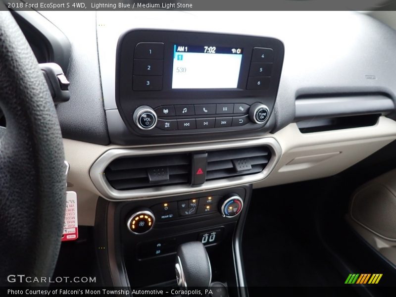 Lightning Blue / Medium Light Stone 2018 Ford EcoSport S 4WD