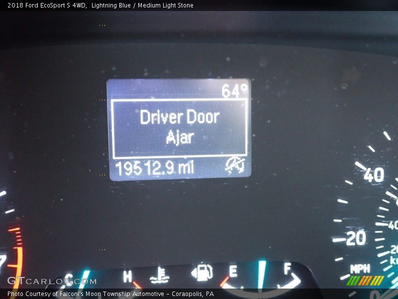 Lightning Blue / Medium Light Stone 2018 Ford EcoSport S 4WD