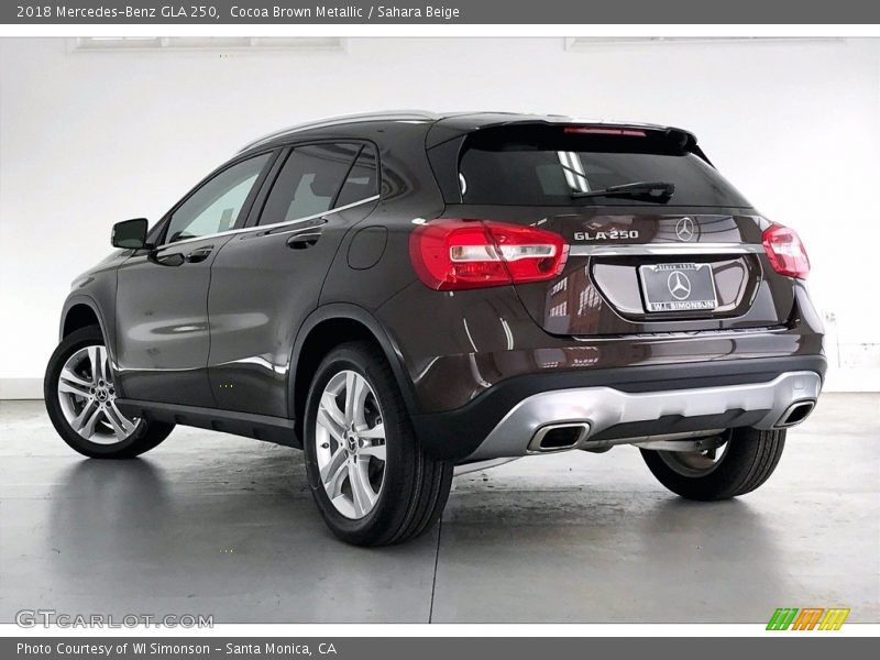 Cocoa Brown Metallic / Sahara Beige 2018 Mercedes-Benz GLA 250