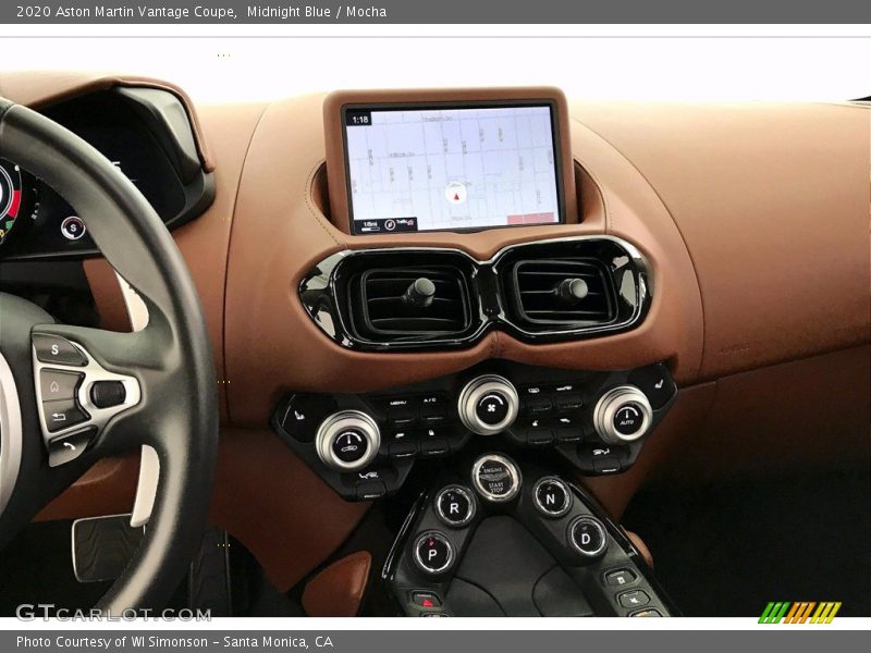 Controls of 2020 Vantage Coupe