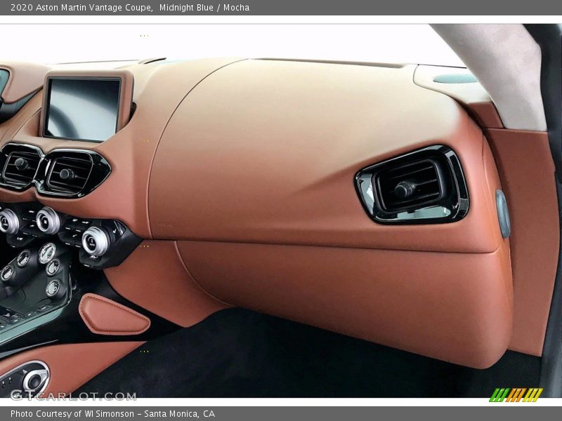 Dashboard of 2020 Vantage Coupe