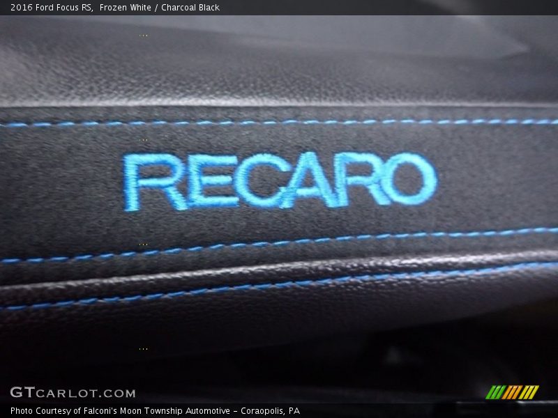 Frozen White / Charcoal Black 2016 Ford Focus RS