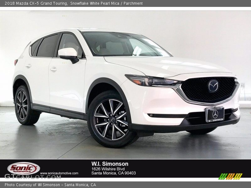 Snowflake White Pearl Mica / Parchment 2018 Mazda CX-5 Grand Touring